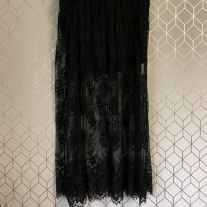 Lace maxi skirt